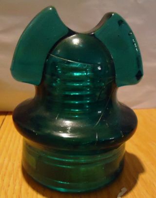 Green Cd259 [020] Cable Roman Helmet Glass Insulator - Vvnm