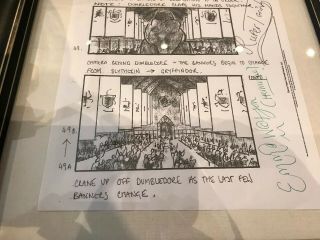 Harry Potter Production Storyboard Signed By Radcliffe Watson & Grint 4
