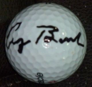 George H W Bush Signed Golf Ball In Deluxe Golf Ball Display Case