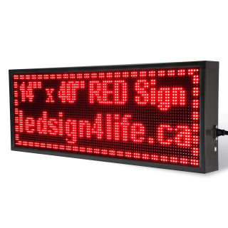 40 " X14 " Led Sign Programmable Scrolling For Semi Outdoor And Window