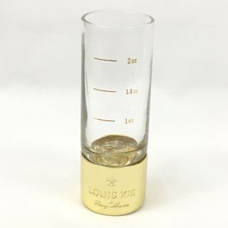 Rare Remy Martin Louis Xiii Cognac Shot Glass Gold 2 Oz Jigger 4.  25 Inches Tall