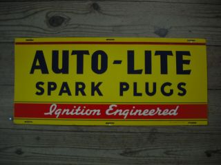 Scarce Auto - Lite Spark Plugs Sign