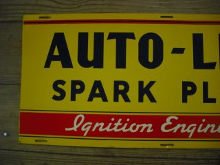 Scarce Auto - Lite Spark Plugs Sign 3