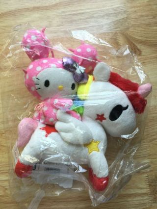 Tokidoki X Sanrio Pink Cactus Hello Kitty Unicorno Stellina Plush Rare -