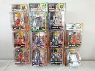 Dragon Ball Z Ultimate Figure Series 11 Figures Complete Set Frieza Goku Vegetto