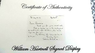 WILLIAM HARTNELL (THE FIRST DR.  WHO / DOCTOR WHO) SIGNED 1953 HAND WRITTEN LETTER 6