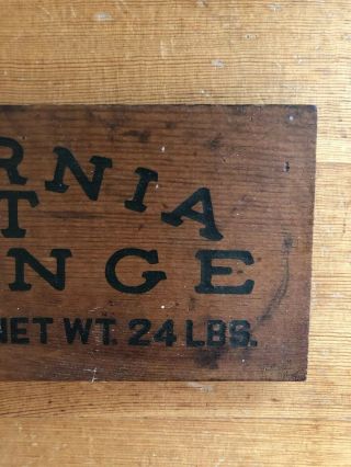 California Fruit Exchange Vtg Wood Box Rustic Decor Piece 3