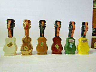 7 Different Music City Guitar Miniature Decanter ' s 2