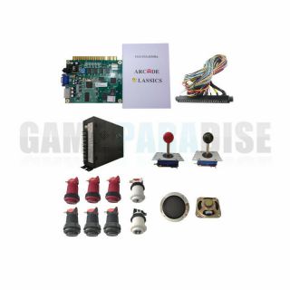 Classical Arcade Game 60 In 1 Arcade Kit With Zippy Joystick Button Jamma Wire