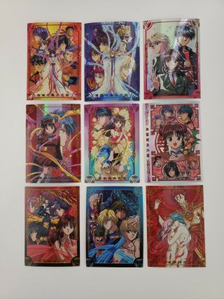 Fushigi Yuugi Trading Cards Set 1 & 2,  Prisms,  Inserts,  Characters,
