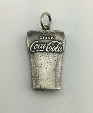 Vintage RARE 1953 Coca Cola Coke Cup Sterling Silver Charm Commemorating Sales 5