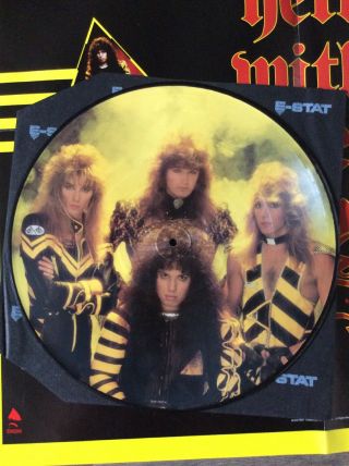 RARE Stryper Limited Edition 8144 To Hell With The Devil Poster Vinyl LP Record 4