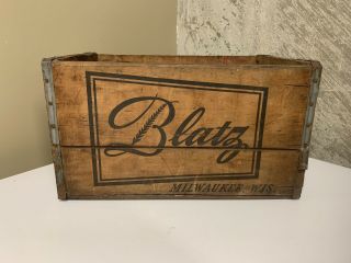 Blatz Beer Wooden Crate Advertising Sign,  - Milwaukee Wi