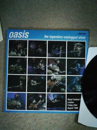 Oasis " The Legendary Unplugged Show " Lp Vinyl Record 12 " Inch.