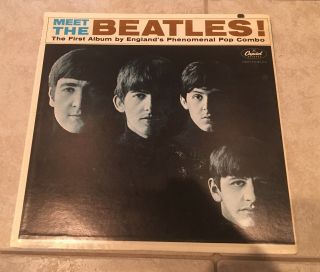 The Beatles Meet The Beatles 1st Album Capital T 2047 Mono Lp Vinyl