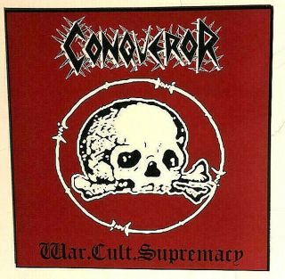 Conqueror - War.  Cult.  Supremacy Lp 2011 W/poster Metal Black Death Slayer