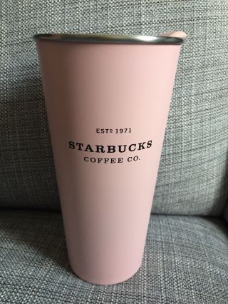 Starbucks Coffee Special Baby Pink Stainless Steel Mug To Go Travel Tumbler 16oz