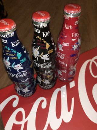 Kith X Coca Cola (set Of 3) All Colors Hawaii Exclusive