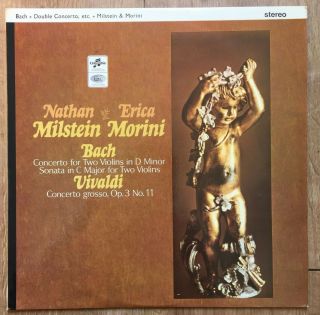 Sax 2579 Columbia Uk Ed1 Milstein Morini Bach Double Concerto Sonata Vivaldi
