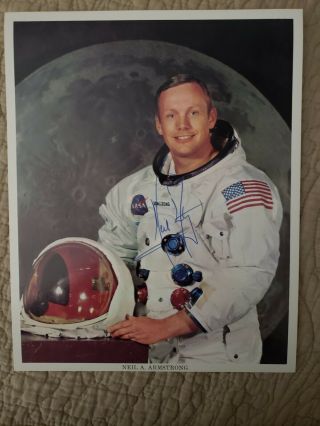 Neil Armstrong Ink Signed Authentic Signature