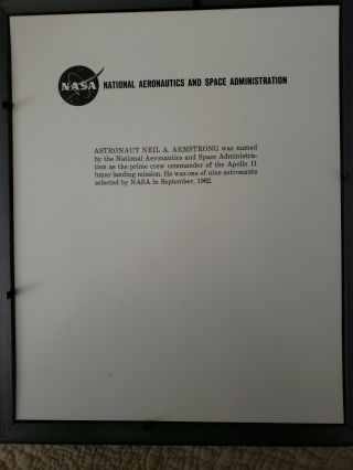 Neil Armstrong Ink Signed Authentic Signature 3
