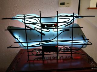 Budweiser Sturgis 2007 Neon Sign Bud Eagle Mirrored Surface Pre - Owned 3
