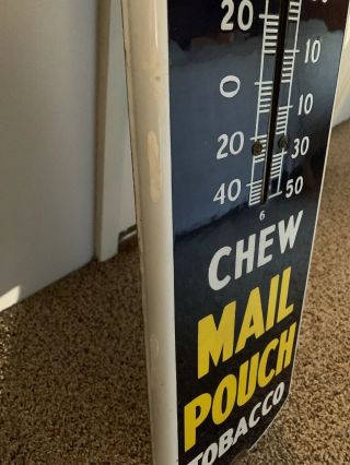 Mail Pouch Tobacco Thermometer Ad Sign 10