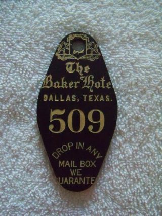 Very Rare The Baker Hotel Dallastexas Key Fob Imploded In The 1980s
