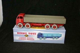 Dinky Toys Meccano Eng Yr 1954 Numbered 901 Rare Foden 8 Wheel Wagon Vgood Cond