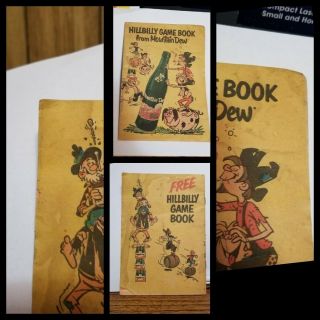 Rare Vintage 1967 Mountain Dew Soda Pop Hillbilly Game Book