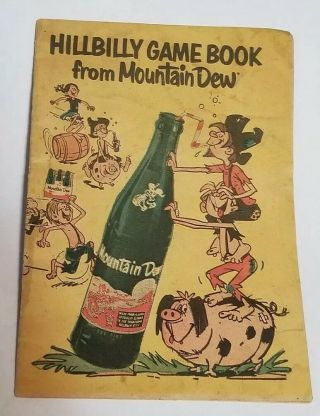 Rare Vintage 1967 MOUNTAIN DEW Soda Pop Hillbilly Game Book 4
