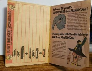 Rare Vintage 1967 MOUNTAIN DEW Soda Pop Hillbilly Game Book 7
