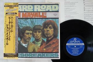 John Mayall And The Bluesbreakers A Hard Road London Lax - 126 Japan Obi Vinyl Lp