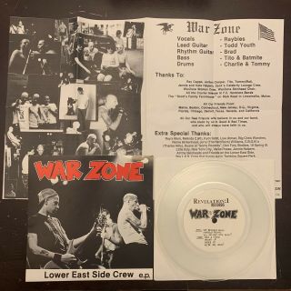 Warzone Lesc 7” Clear /300 Youth Of Today Gorilla Biscuits Burn Madball Nyhc Lp