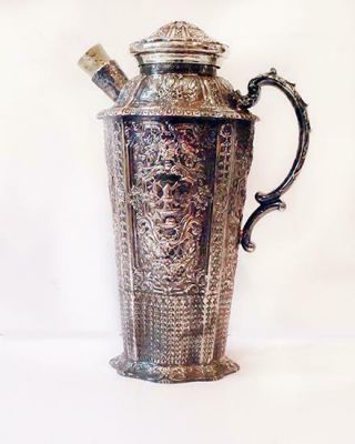 Repousse Cocktail Shaker - Renaissance - Style - Highly Ornate