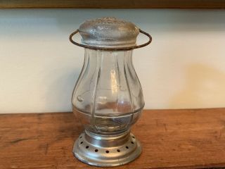 Lantern " Dec 20 1904 " Glass Candy Container