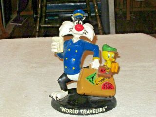 Warner Brothers Store Sylvester And Tweety World Traveler Figure Resin Statue