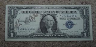 Warren Buffett Hand Signed Autographed One Dollar Bill - Jsa