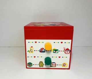 Vintage 1988: Sanrio Hello Kitty Jewlery Box Case Red Mirror Rare Storage