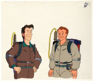 The Real Ghostbusters Animation Art Peter Venkman And Ray Stantz Cel