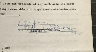 Mary Poppins Walt Disney Contract for $150,  000 Signed by William H Bill Anderson 2
