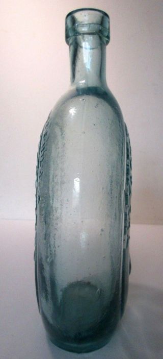 Antique Civil War Washington General Taylor Dyottville Glass Bottle Flask 7