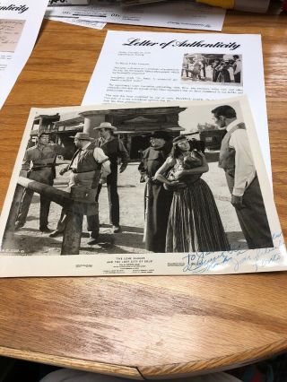 Lone Ranger Movie Photo Signed By Jay Silverheels Psa/dna Certified