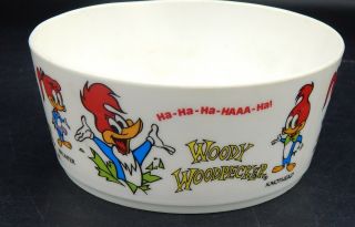 1970s Vintage Woody Woodpecker Deka Plastic Bowl Walter Lantz Productions