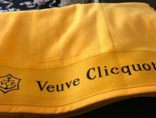 Veuve Clicquot Champagne Beach Towel Bath Sheet Design In Polybag