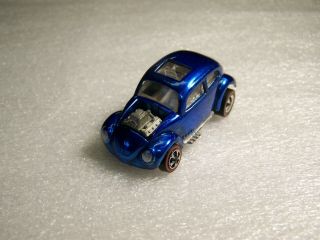 Vintage Hot Wheels Redline " Custom Volkswagen ",  1967,  Blue