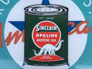 Top Quality Sinclair Opaline Motor Oil Porcelain Coated 18 Gauge Steel Sign