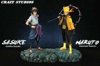 Crazy Studio Naruto Figure Uzumaki Naruto&uchiha Sasuke Resin Statue