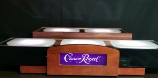 Limited Edition Crown Royal Wood Led 5 Bottle Display Stand Glorifier 18 " Big