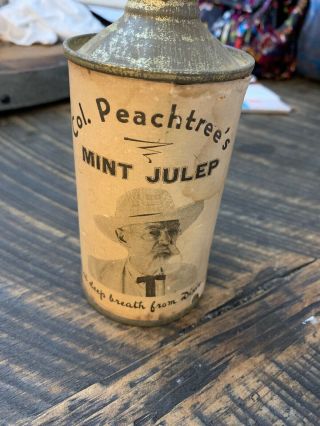 Very Rare Cone Top Beer Can Movie Prop Colonel Peachtree’s Julep